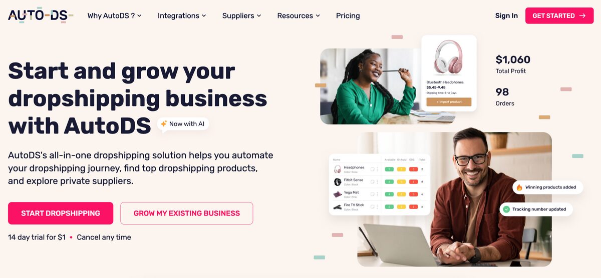 AutoDS dropshipping automation