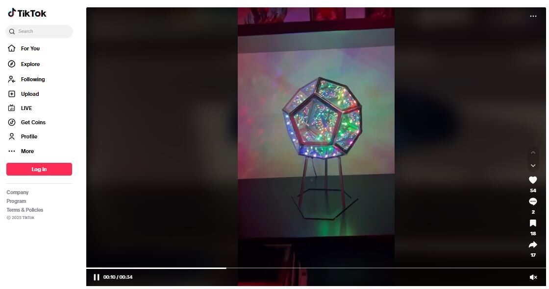 3D Lights Products To Dropship TikTok Ad