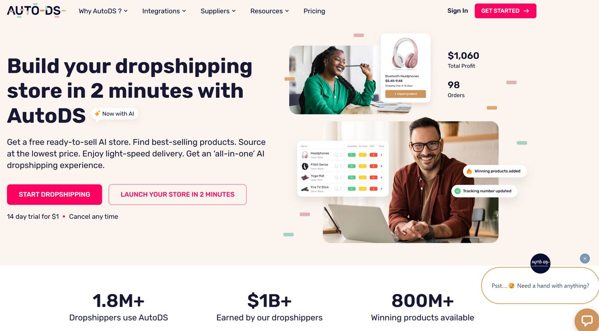 AutoDS all in one dropshipping tool