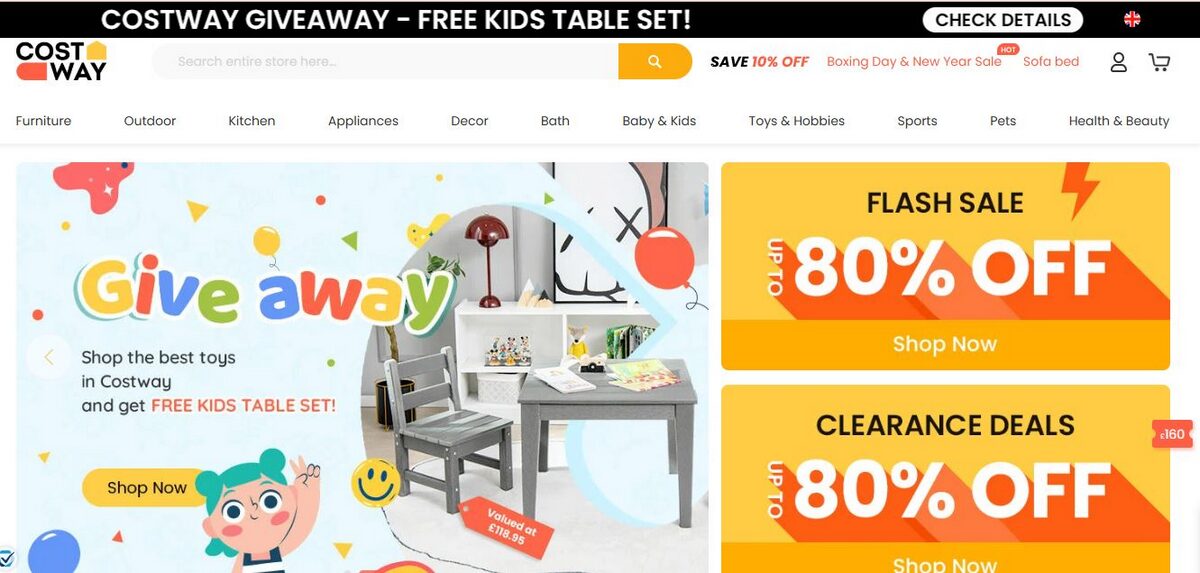 costway uk dropshipping