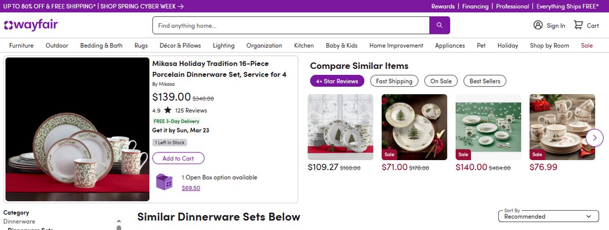 Christmas Tableware On Wayfair
