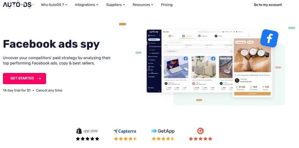 Facebook Ad Spy AutoDS