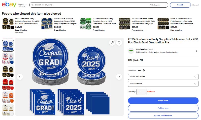 Graduation Party Themed Tableware