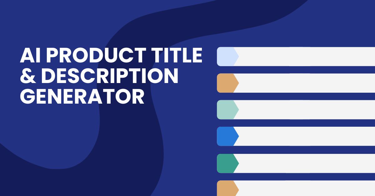 AI product title & description generator