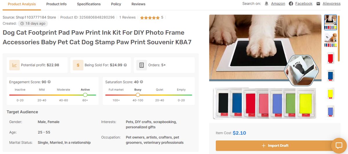 Ink Kit For DIY photo frame