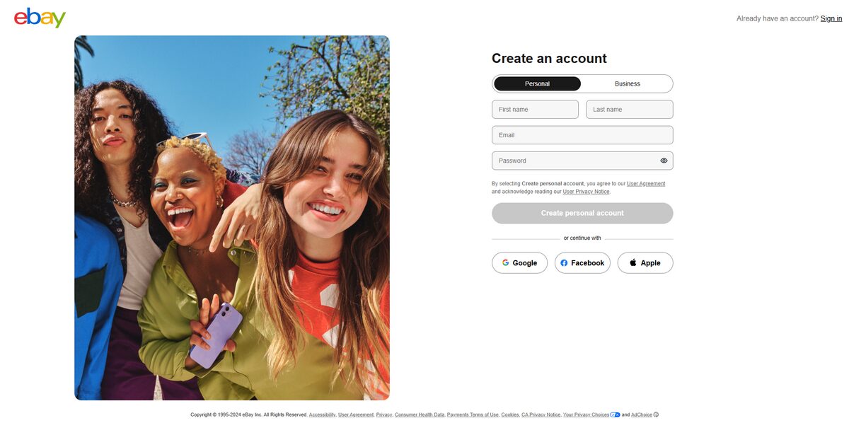 registering ebay dropshipping account