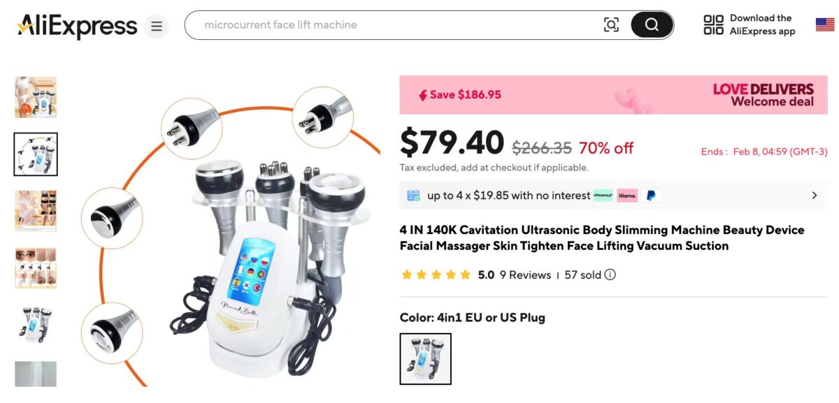 ultracavitation body machine dropshipping