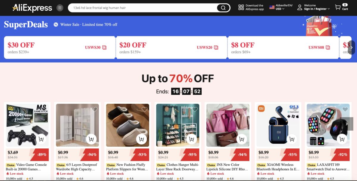 AliExpress Dropshipping On Shopify Products