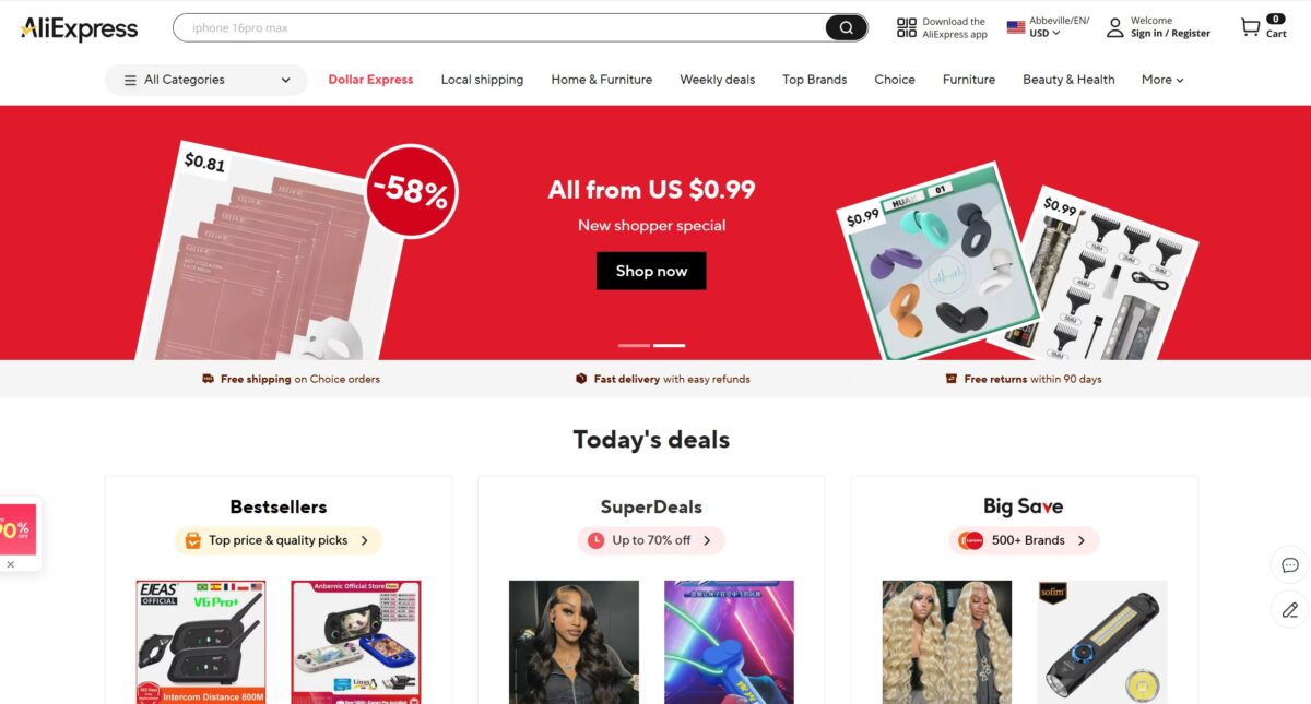 aliexpress wix dropshipping suppliers