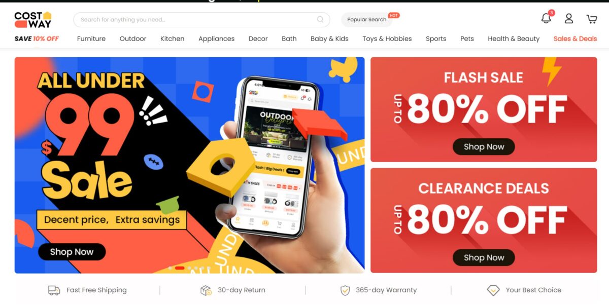 costway supplier fpr wix dropshipping