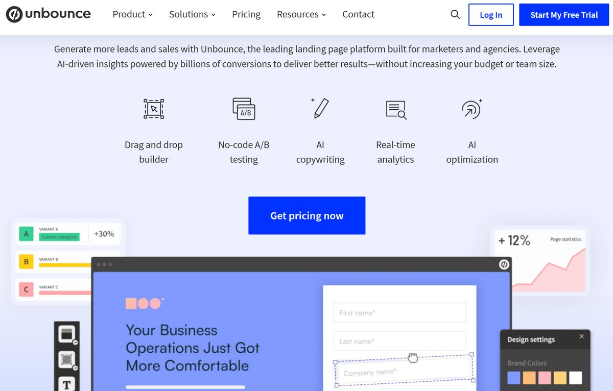 Unbounced dropshipping software