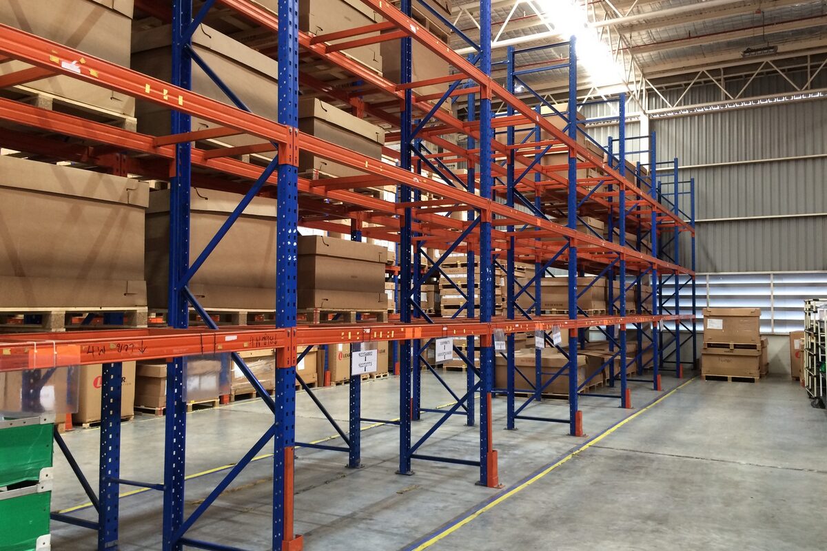 warehouse empty shelves