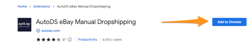 eBay Manual Dropshipping Chrome Extension