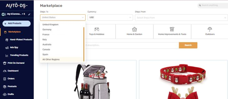 Location Filter AutoDS