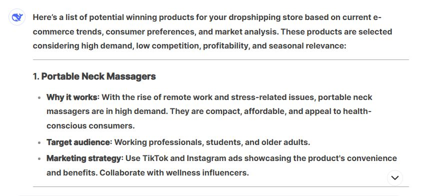 Deepseek dropshipping Product Research Tools