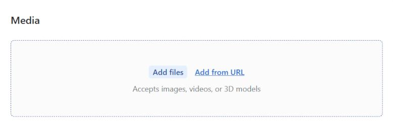 Shopify Add Product Media