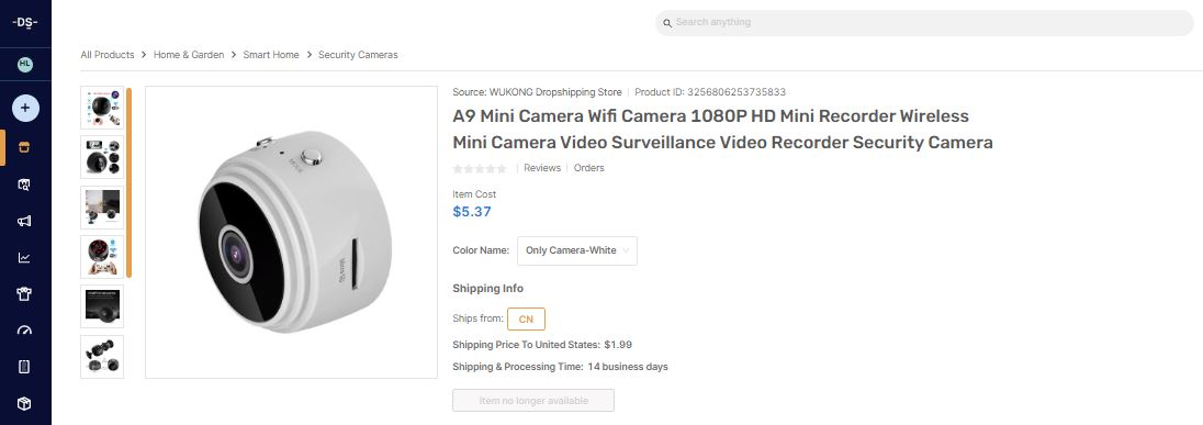 Video Surveillance Mini Camera best dropshipping products for q1