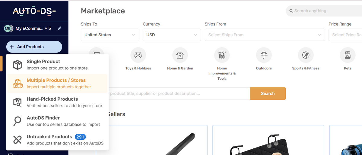 Import Products With AutoDS