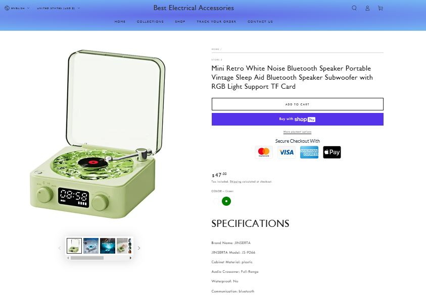 Portable Speaker Products To Dropship Seller Website