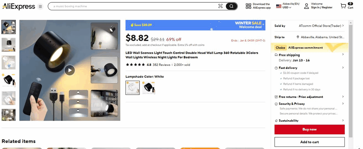 Wireless Night Light Set best items to dropship in february 2025