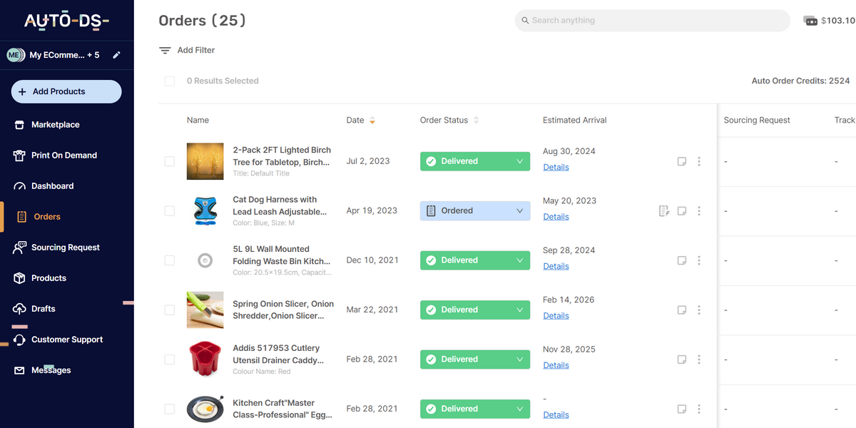 AutoDS Order Fulfillment