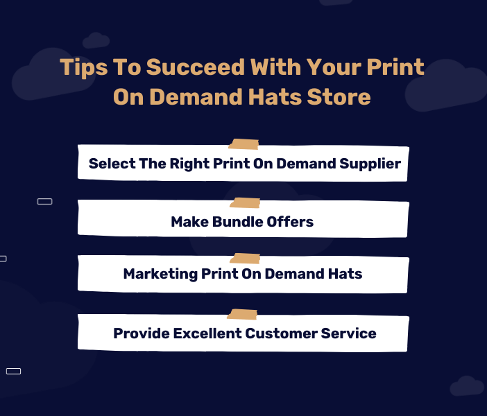 tips to succeed with print on demand hats