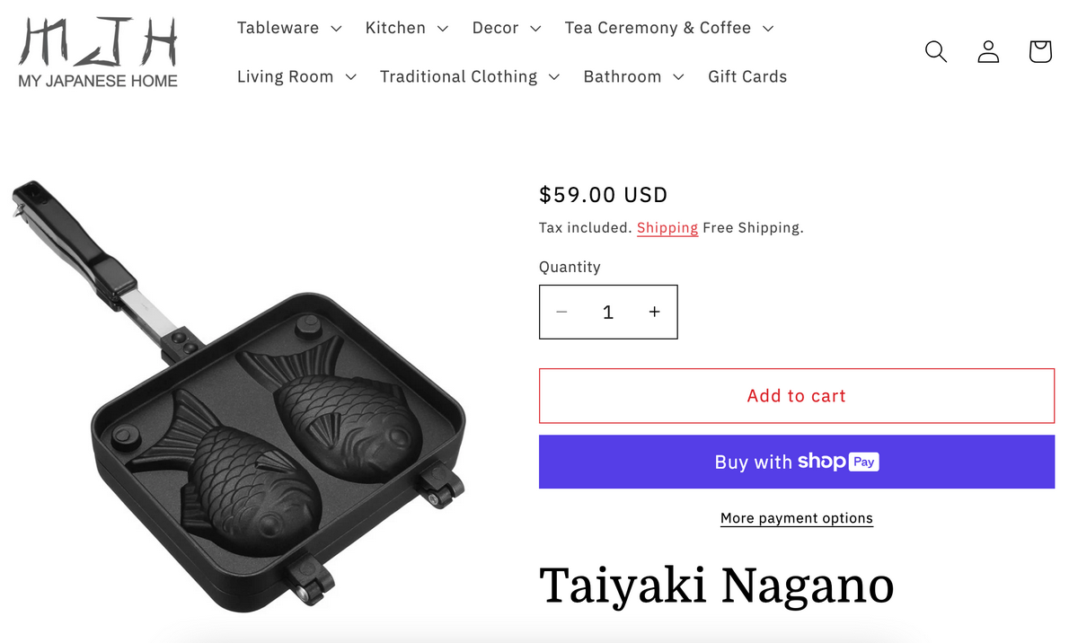Double Fish-Shaped Waffle Maker Seller's Website