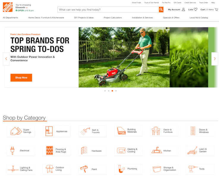 home depot supplier for dropshipping on wix