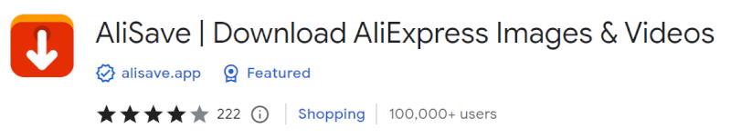 AliSave For Dropshipping Chrome Extension