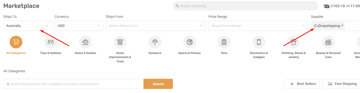 CJ Dropshipping as a Supplier