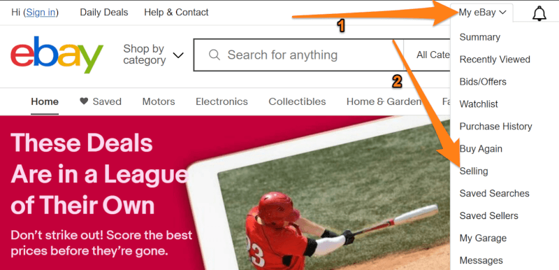 register ebay dropshipping account