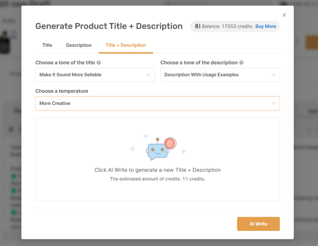 Customize product page description & title