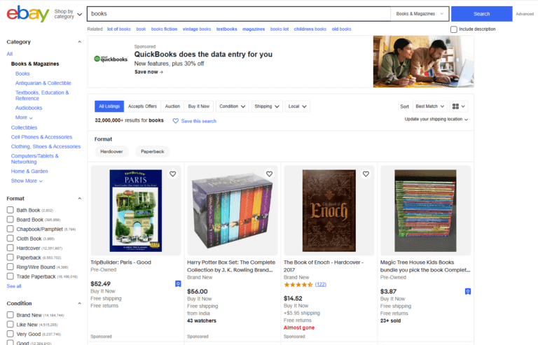 dropshipping books from ebay