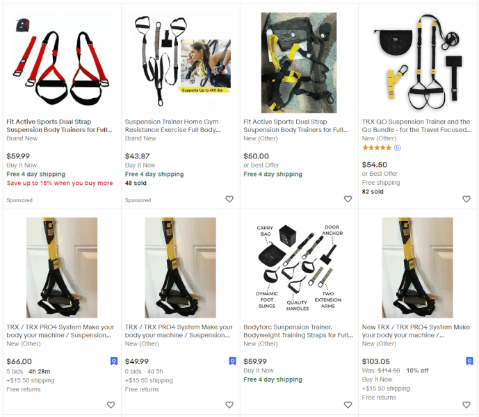 fitness straps ebay best sellers