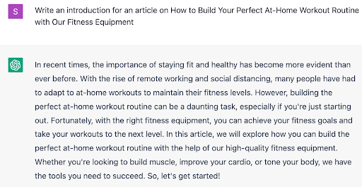 Create a blog page for Shopify store with ChatGPT