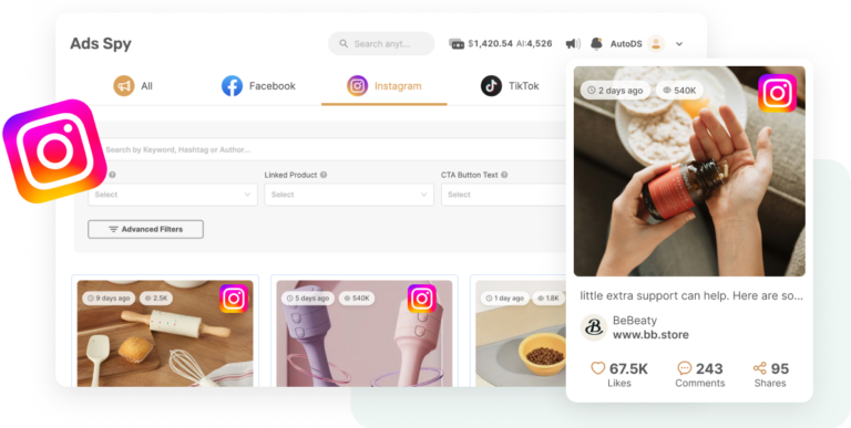 Instagram ads spy tool