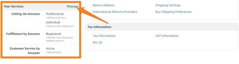 Manage Amazon Seller Plans
