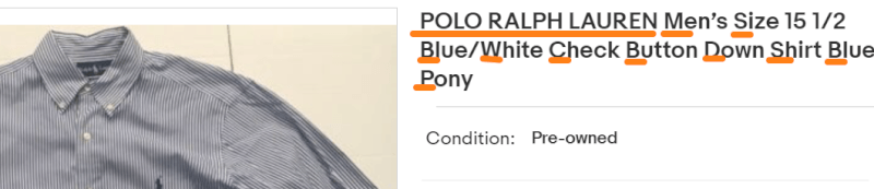 Use proper capitalization in listing titles