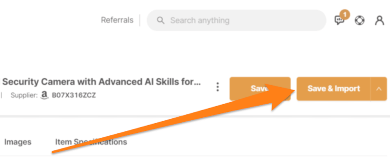 import dropshipping products