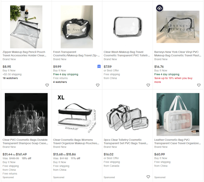makeup bag ebay best sellers
