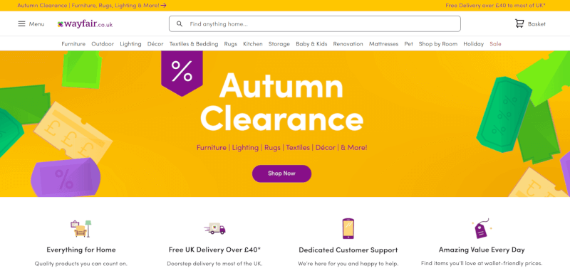 Dropshipping wayfair uk platform